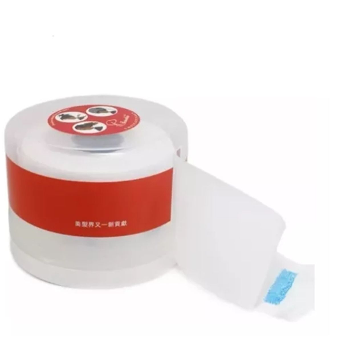 GENERICO - Dispensador Papel Cuello Barberia Peluqueria Porta Rollo Transparente