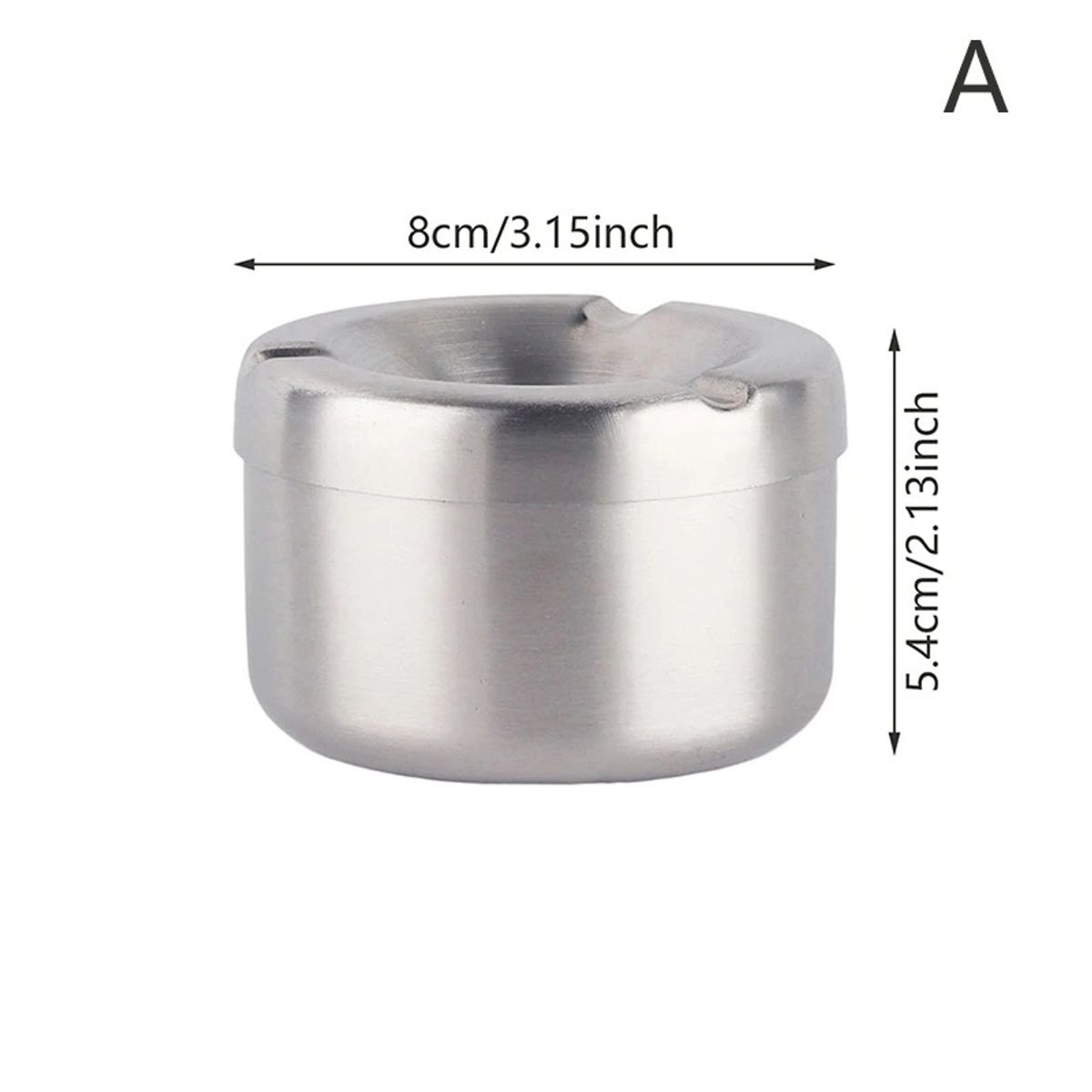 GENERICO - Cenicero De Acero Inoxidable Contra Viento Para Hogar Carro