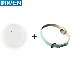 DIWEN - Dispositivo Antipérdida para iPhone Pet Collar Tamaño Mediano Verde