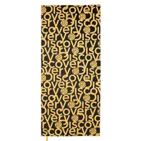 Toalla Microfibra grande Amarillo - Negro 90 x 200