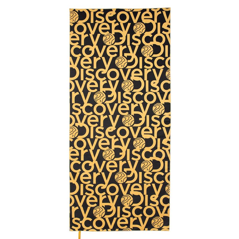 DISCOVERY - Toalla Microfibra grande Amarillo - Negro Discovery 90 x 200
