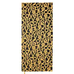 DISCOVERY - Toalla Microfibra grande Amarillo - Negro 90 x 200