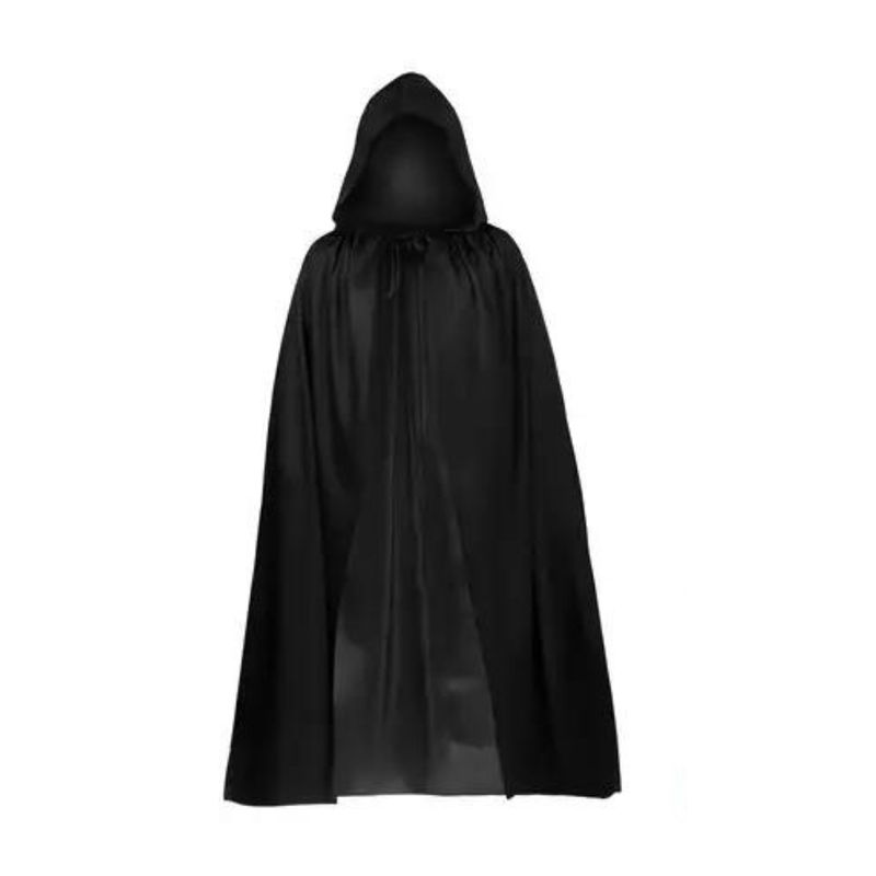 GENERICO - Capa Negro Con Capucha Adulto