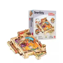 GENERICO - Pinball Flipper Mecanico Armable Puzzle 3d Stem Smartivity