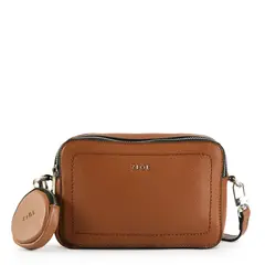 ZIOL - Cartera bandolera pequeña iskra café