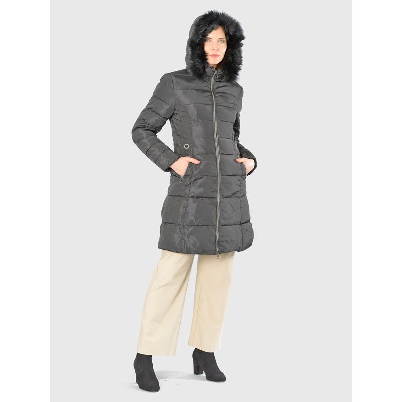 BOUS - Parka Ojetillos Italiana Negro BOUS