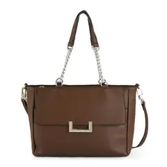 ZIOL - Cartera dos asas mediana lucca café oscuro