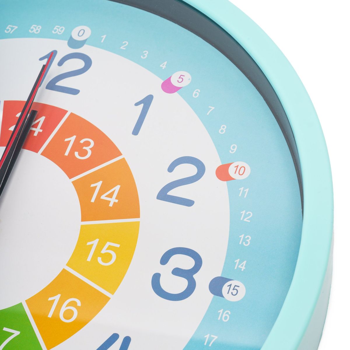 CHINITOWN - Reloj de Pared Infantil Celeste Chinitown