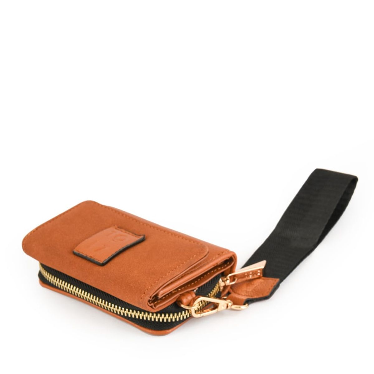 ZIOL - Billetera cierre exterior pequeña adelia café