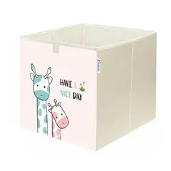 KIVARA - Caja Organizador Juguetes Ropa Infantil Jirafas