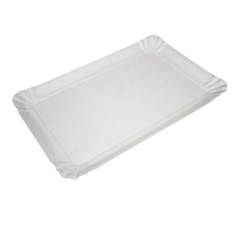 GENERICO - Bandeja Rectangular de Cartón N° 8 (25x18cm) (100 unidades)
