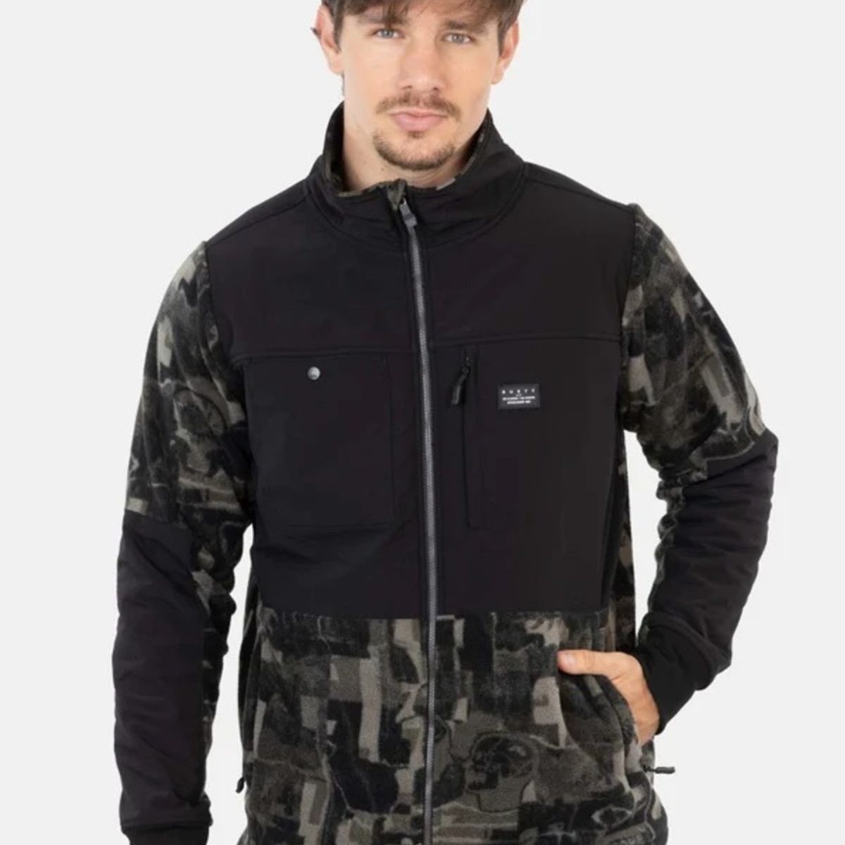 RUSTY - Poleron Micropolar Born bone Multicolor Hombre Rusty