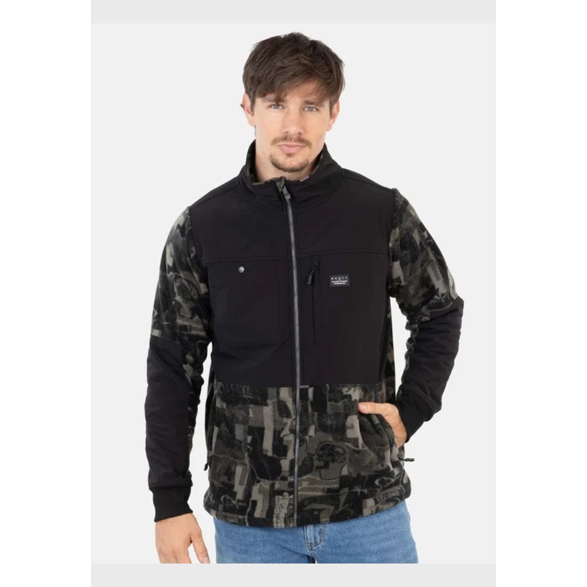 RUSTY - Poleron Micropolar Born bone Multicolor Hombre Rusty