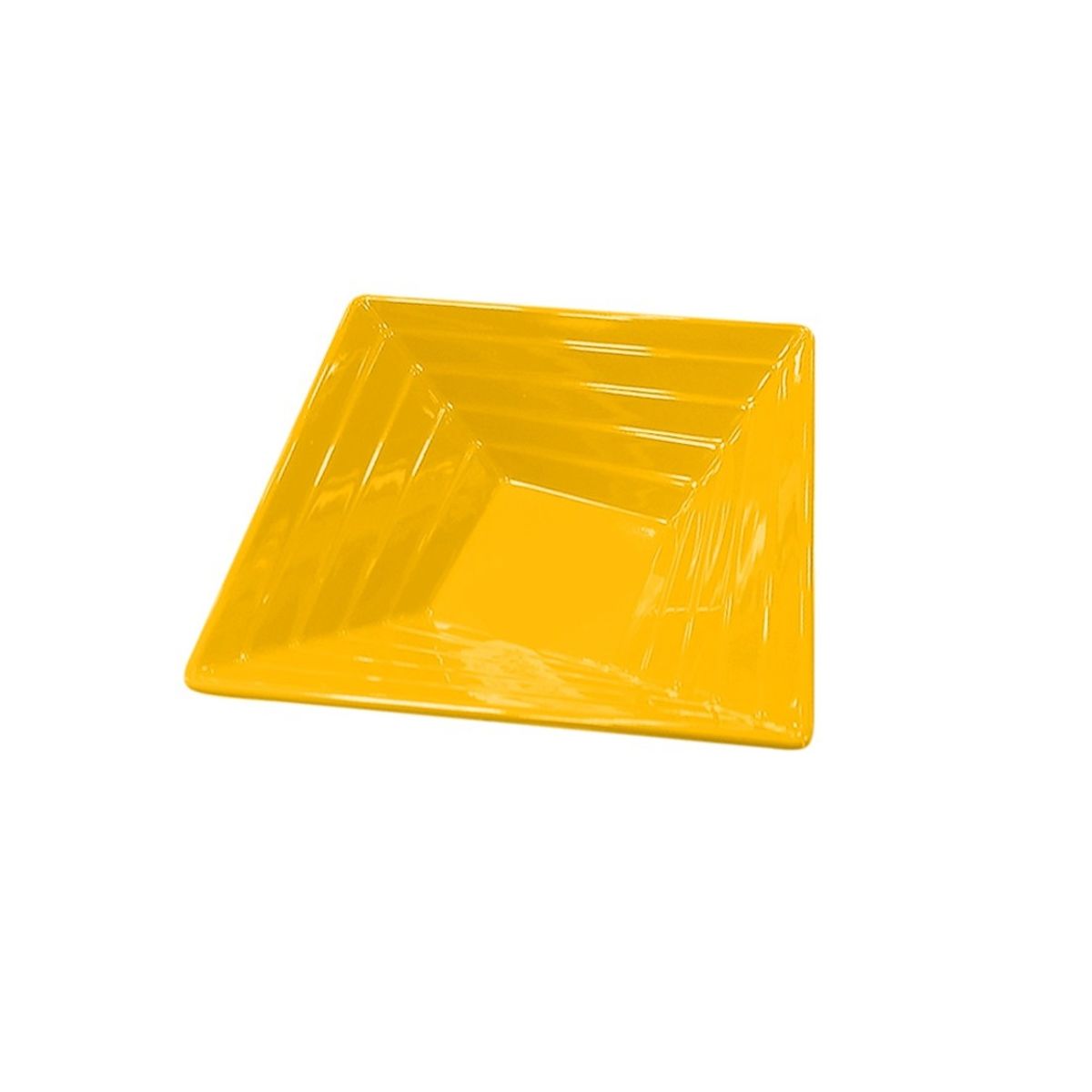 IMAHE - Set De 4 Bowl Cuadrado Melamina 15 Cm. Amarillo IMAHE
