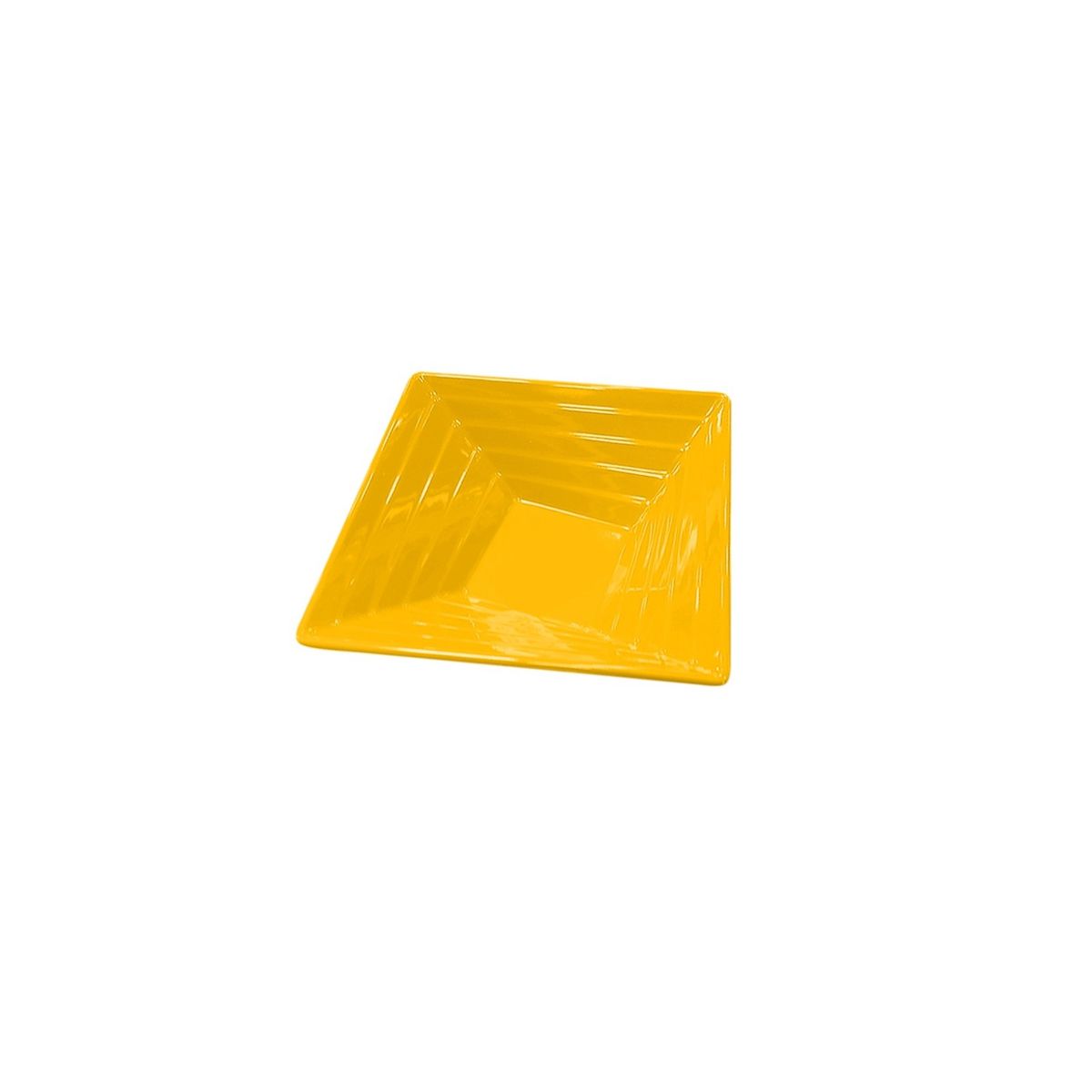 IMAHE - Set De 4 Bowl Cuadrado Melamina 15 Cm. Amarillo IMAHE