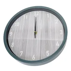 CHINITOWN - Reloj de Pared Madera Retro Gris Blanco