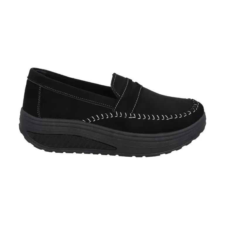 Mocasín Mujer Negro/Gris Sole