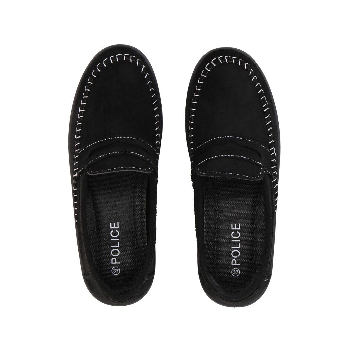 POLICE - Mocasín Mujer Negro/Gris Sole  Police
