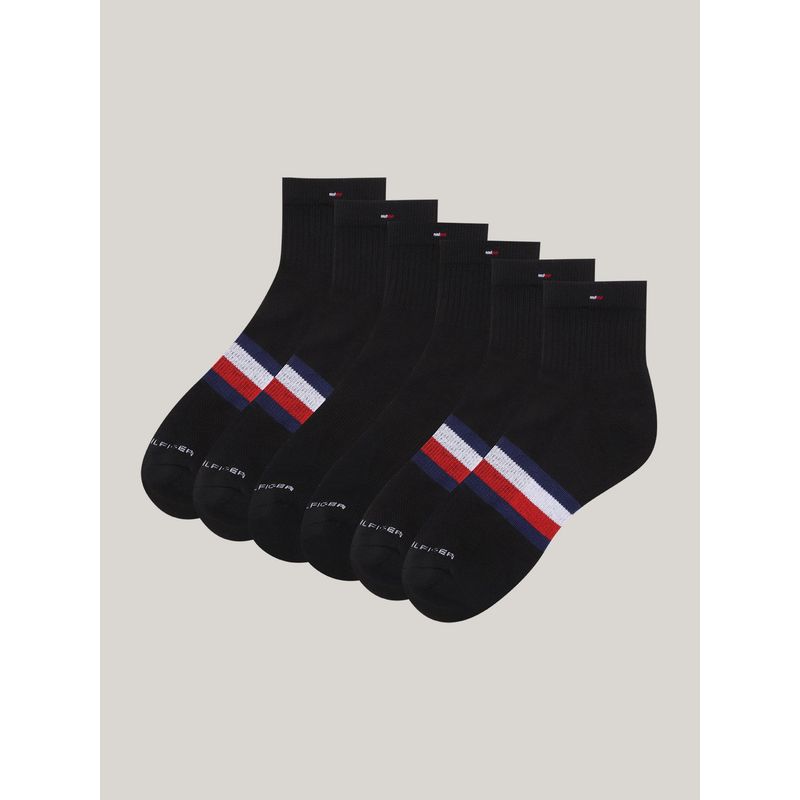 TOMMY HILFIGER - Pack De 3 Calcetines Sport Athletic Negro Tommy Hilfiger