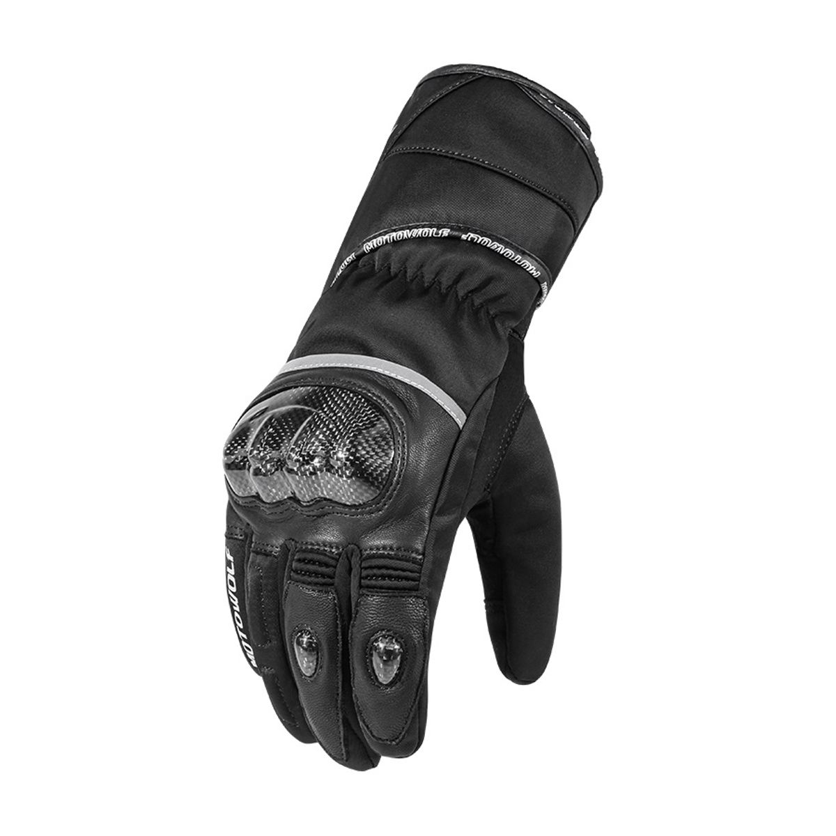 MOTOWOLF - Guantes Para Motociclismo Invierno Motowolf 0307B - NEGRO