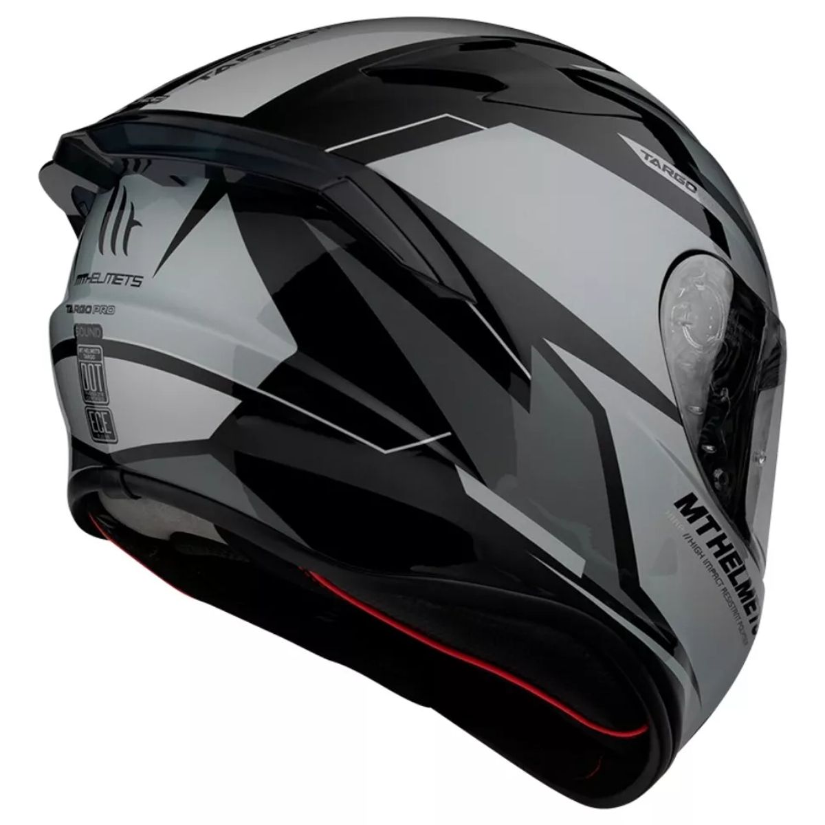 GENERICO - Casco De Moto  Targo Pro Sound A2 Gris Brillo M