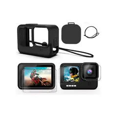 GENERICO - Funda De Silicona Para Gopro Hero 11 10 9 Kit De Accesorios