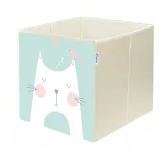 KIVARA - Caja Organizador Juguetes Ropa Infantil Gato Zzz