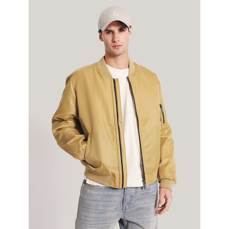 CALVIN KLEIN - Chaqueta Recycled Sateen Iconic  Café Calvin Klein
