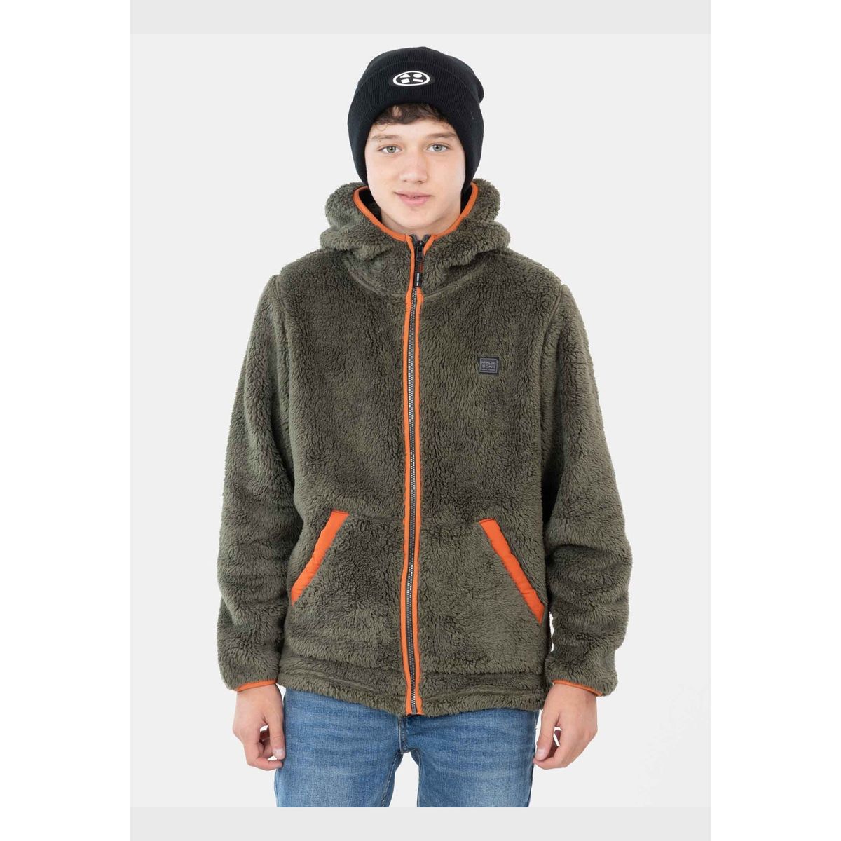 MAUI AND SONS - Poleron Chiporro Grizzy Verde Infantil Maui And Sons