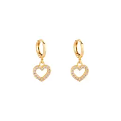 BOAZ JOYAS - ARGOLLAS AMOR BAÑADAS EN ORO