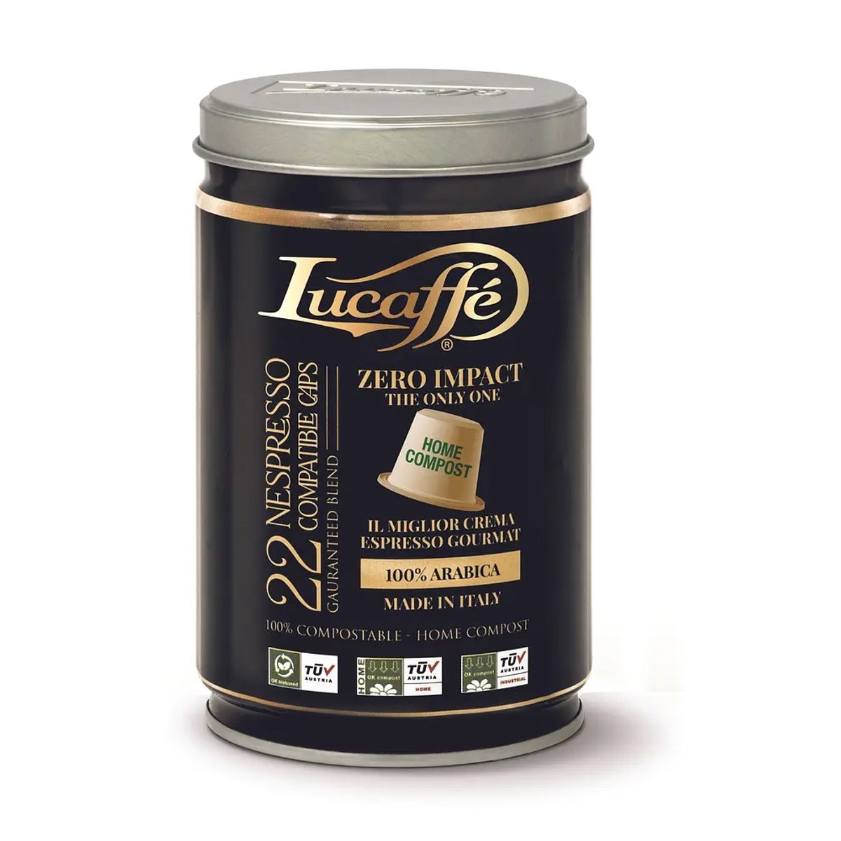 LUCAFFE - Capsulas Lucaffe Classic Lata 22 Capsulas Para Nespresso