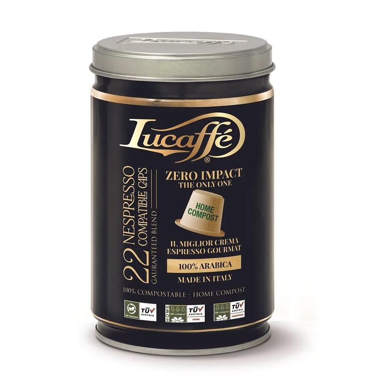 LUCAFFE - Capsulas Lucaffe Classic Lata 22 Capsulas Para Nespresso