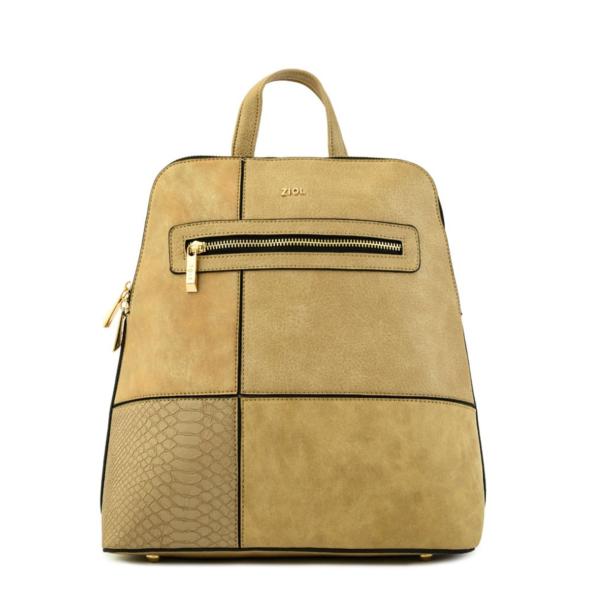 ZIOL - Mochila croix mediana beige