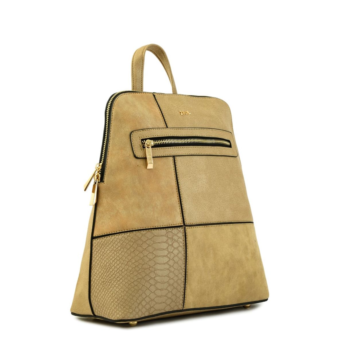 ZIOL - Mochila croix mediana beige