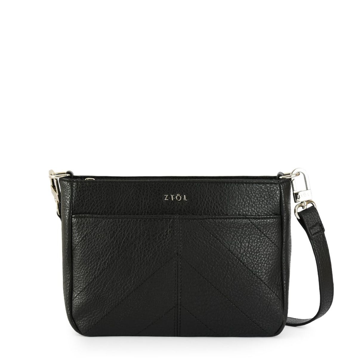 ZIOL - Cartera bandolera mediana agustina negro