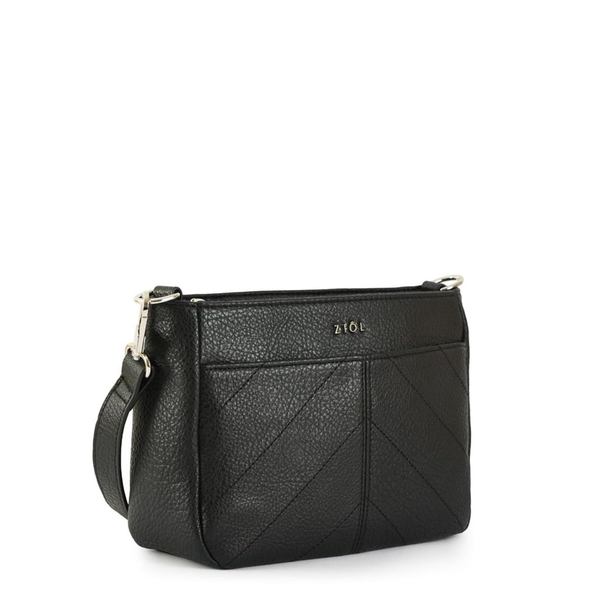 ZIOL - Cartera bandolera mediana agustina negro
