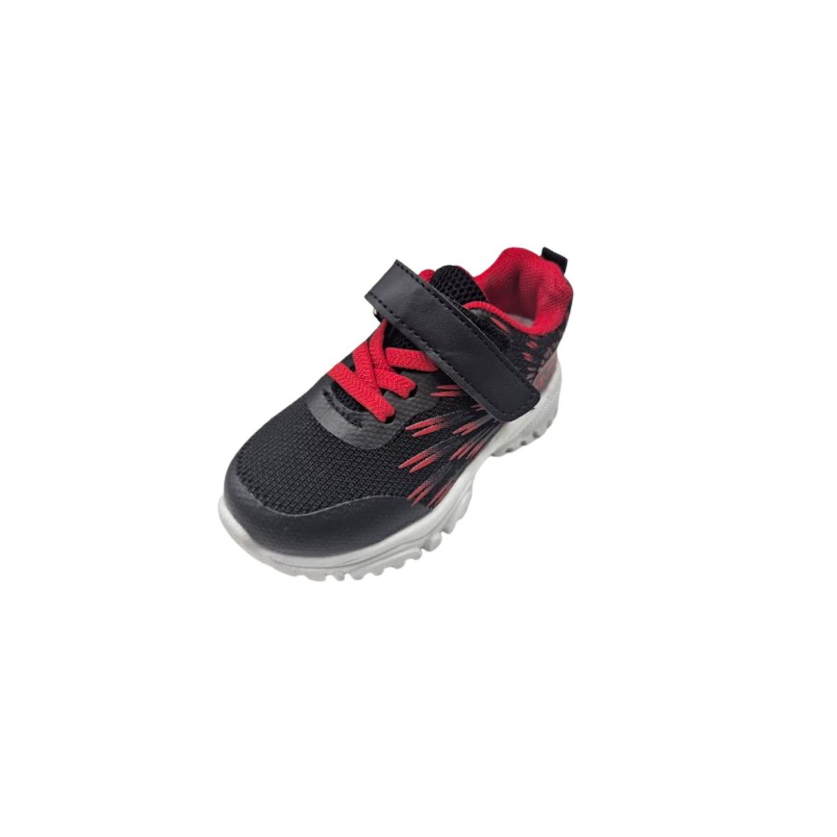 VINNYS OUTLET - Zapatilla Urbana Velcro Negro Rojo