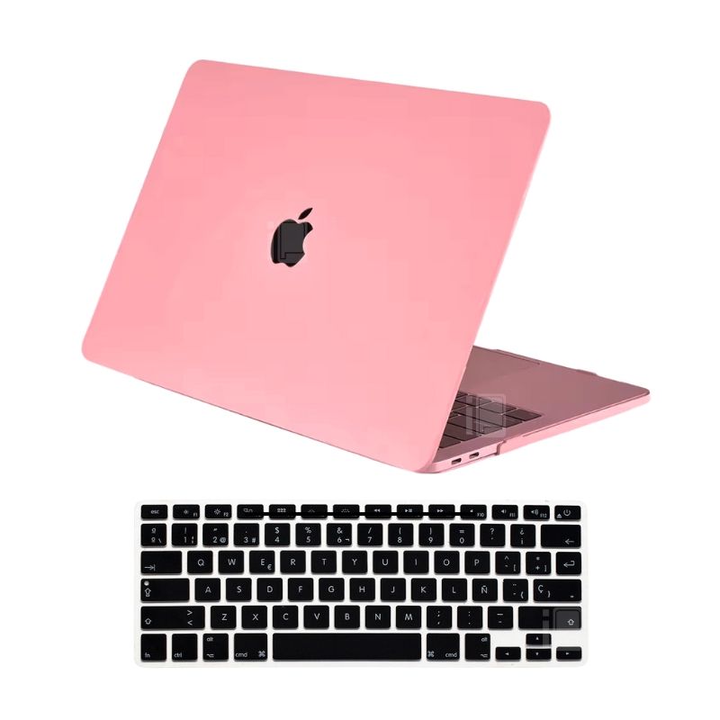 GENERICO - Carcasa Rosa Acabado Mate Para Macbook Pro 13.3 M2/M1 Mas Protector