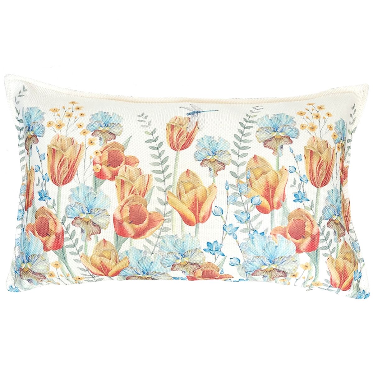 MARGARITA SCHEEL BY CASA ALVARINHO - FUNDA COJÍN MARISA TULIPANES Y PENSAMIENTOS 50X30