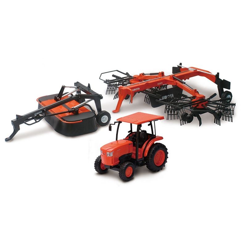 GENERICO - NEWRAY 33146 77700-13366 118 KUBOTA FARM TRACTOR W RAKE AND