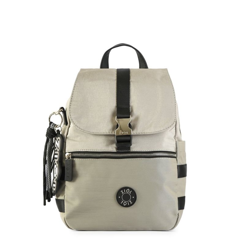 ZIOL - Mochila con tapa mediana tavira gris