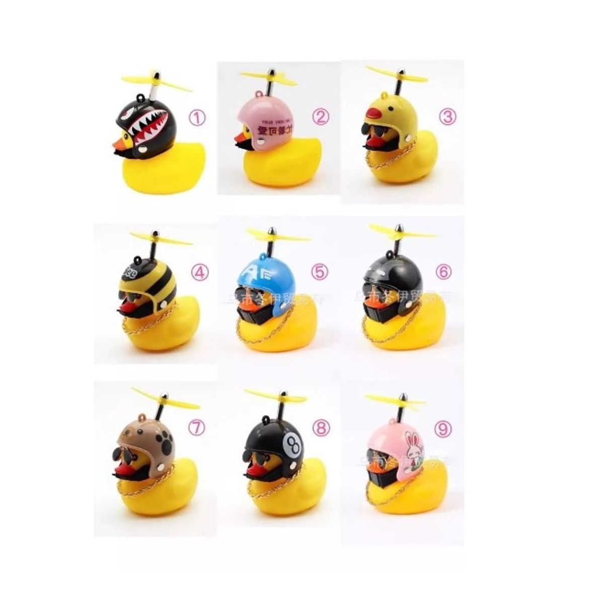 GENERICO - Pato Patito Para Bicicleta Auto Moto Con Luz Varios Modelos