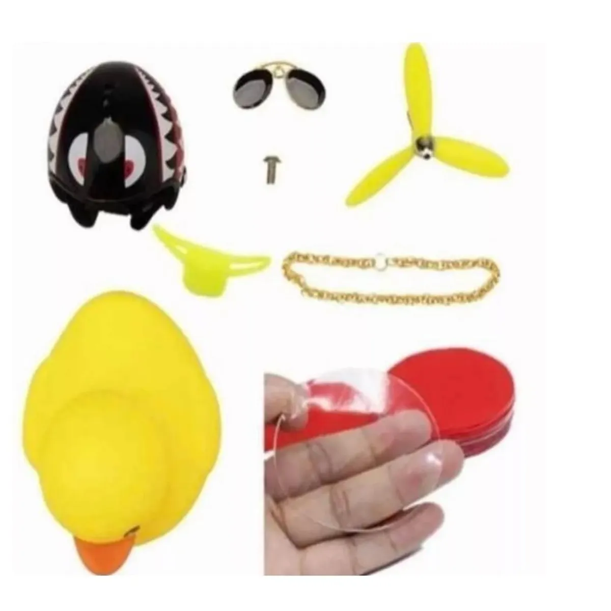 GENERICO - Pato Patito Para Bicicleta Auto Moto Con Luz Varios Modelos