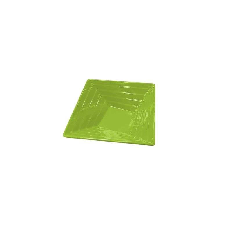 IMAHE - Set De 4 Bowl Cuadrado Melamina 15 Cm. Verde IMAHE
