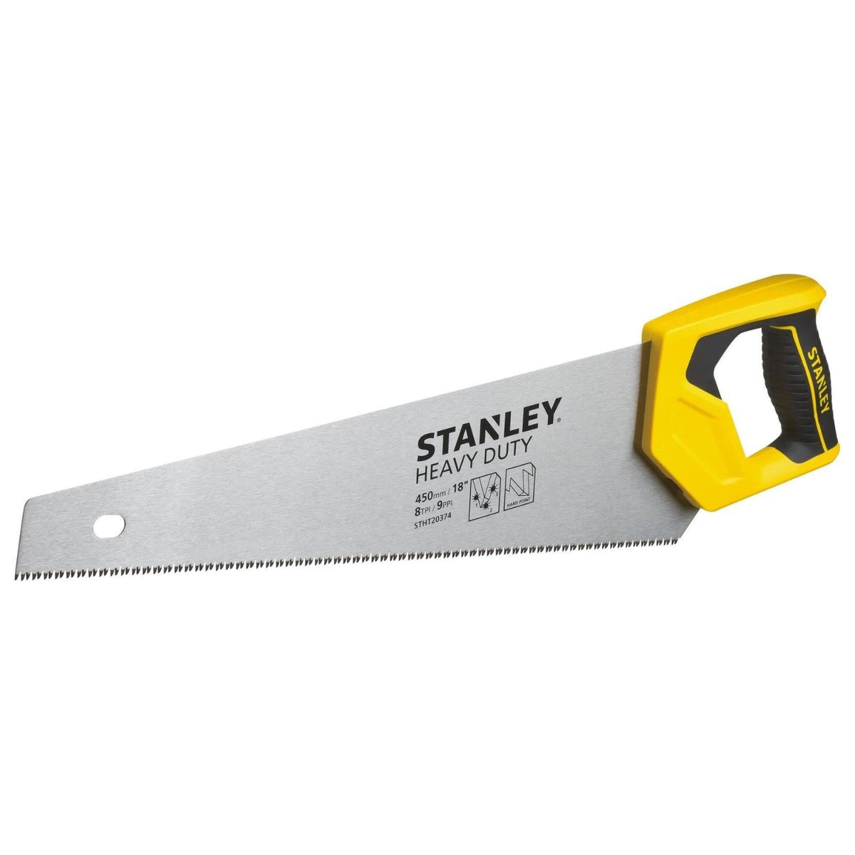 STANLEY - Serrucho 18 Mango Bi Mater. Uso Pesado Stht20374-la