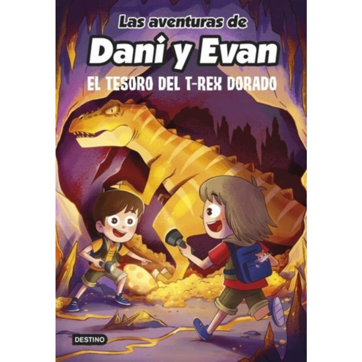 DESTINO - Libro Dani Y Evan 5 - Tesoro Del T Rex Dorado -  Destino