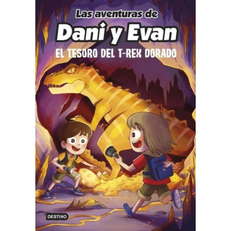 DESTINO - Libro Dani Y Evan 5 - Tesoro Del T Rex Dorado -  Destino