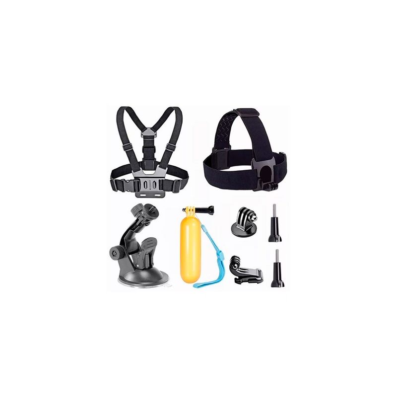 GENERICO - Kit Accesorios Para Camara Accion Compatible Gopro 8 Piezas
