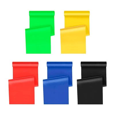 Imagen 2 del producto Set De Bandas Elásticas 5x Resistencias 15 Cm X 1.5 Mt.