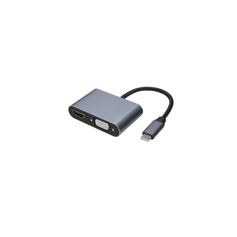 TECNOLAB - Hub Conector Tipo C A Hdmi Y VGA - SC